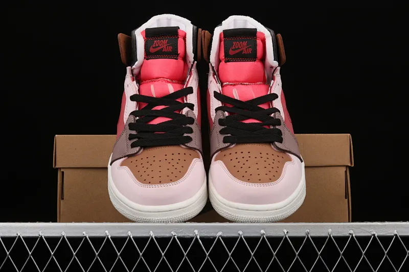 All categories Air Jordan Jordan series basketball shoes Air Jordan 1 High Z version Air Jordan 1 Zoom CMFT AJ1 Joe 1 bean paste dirty powder CT0979-602
